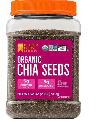 BetterBody Foods Organic Chia Seeds